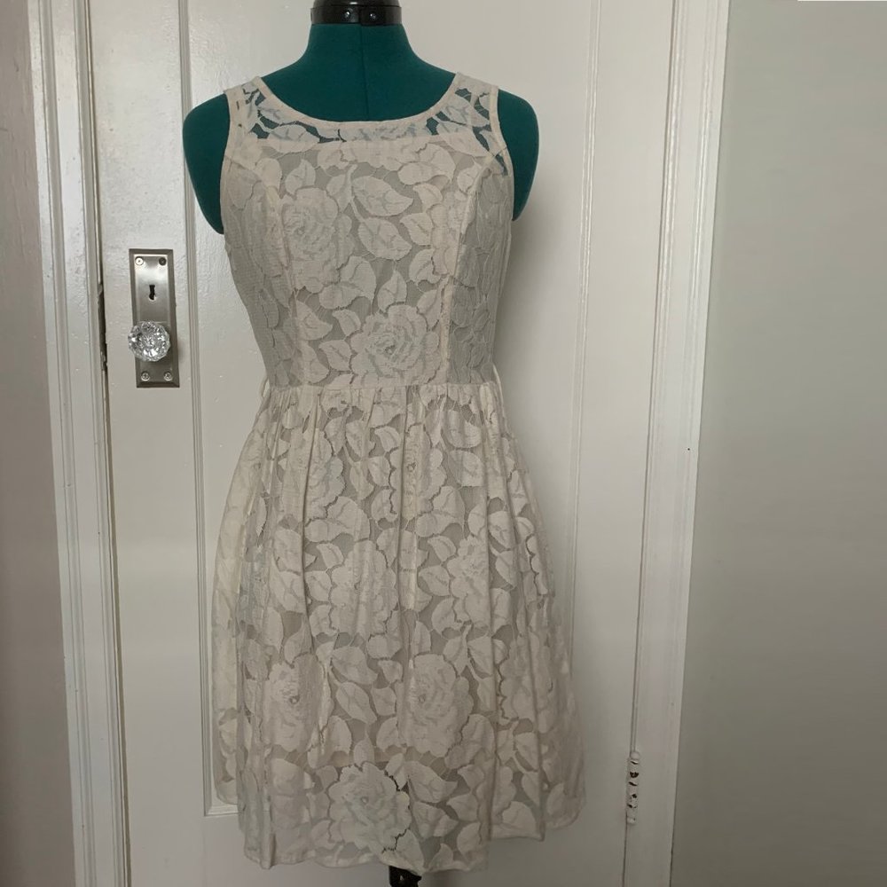 3/$30 White Lace Short Dress